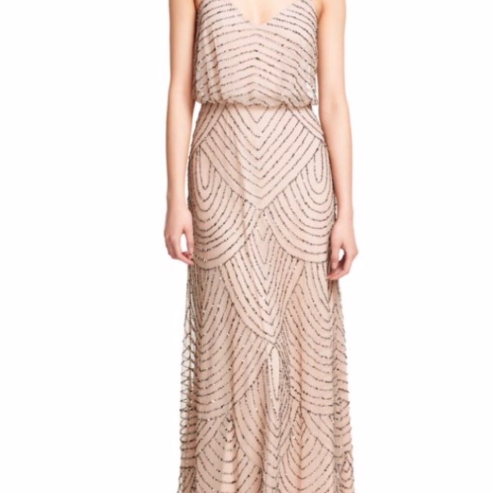 Lavender Adrianna Papell bridesmaid/prom dress